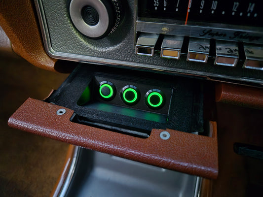 Ford XW XY ZC ZD Ashtray Switch Panel